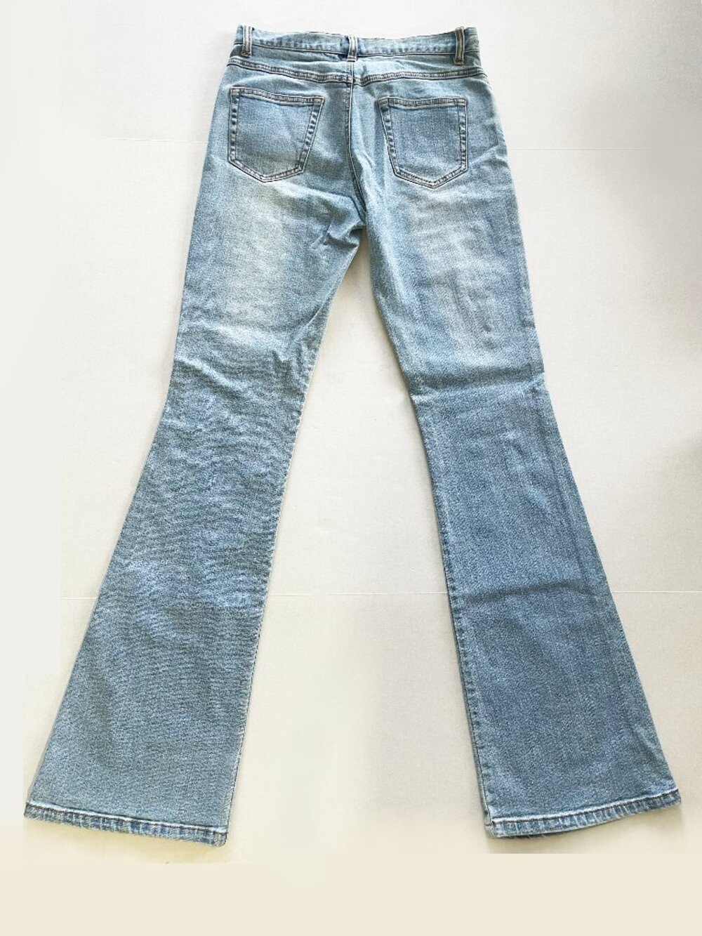 Cache Vintage Women's Light Denim Jeans | Rare Pearl & Sequin Embellished Size 2 - Picture 3 of 13